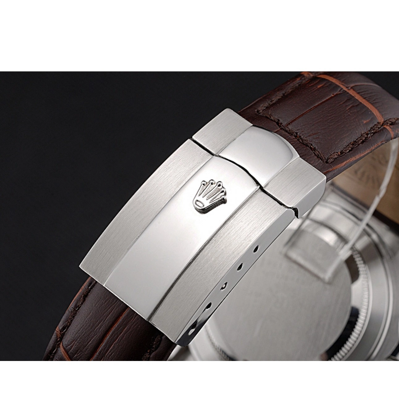 Best AAA Replica Sites Daytona Rolex Steel Bracelet Dial 622631 White Case Stainless Leather Cosmograph Brown 0821